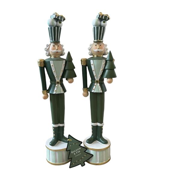 Balsam & Fir Green Gold NUTCRACKER Christmas SOLDIER Resin Figurine NEW - Picture 14 of 16